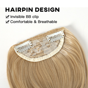 JZW all'ingrosso capelli frangia parrucchino biondo Bang parrucche sintetico 8 pollici extension Clip In parrucchino frangia per capelli per le donne - Product Image 3