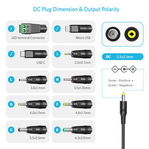 Adaptateur Secteur Universel Noir 30W AC/DC Multi-Tension Régulée, Chargeur Secteur EU US pour iPad et Ordinateur (Vente en Gros) - Product Image 6
