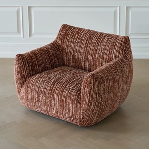 Fauteuil lounge carré nordique contemporain avec rotation à 360° °   Fauteuil pivotant design pour <span class=keywords><strong>une</strong></span> <span class=keywords><strong>personne</strong></span> - Product Image 3