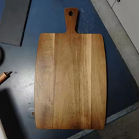 Planche à découper en bois d'acacia avec poignée pour la cuisine, accessoires de cuisine, articles ménagers, fabrication en usine
