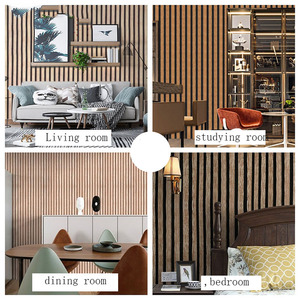 Retro nuova cineserie autoadesiva calda carta <span class=keywords><strong>da</strong></span> parati a venature di legno griglia in PVC strisce di legno per <span class=keywords><strong>camera</strong></span> <span class=keywords><strong>da</strong></span> <span class=keywords><strong>letto</strong></span> <span class=keywords><strong>parete</strong></span> sfondo - Product Image 5