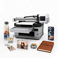 Impresora UV de Inyección de Tinta de Cama Plana, Tamaño A1, Semiautomática, Multifuncional, de Alta Velocidad, Resolución de 1200x1200dpi, para Bolígrafos, Botellas y Teléfonos