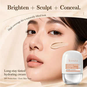 Crema Hidratante con Color Icesea OEM SPF para Piel Grasa, Control de Grasa, Disimula Poros, Larga Duración, 3 Tonos, 30g - Product Image 5