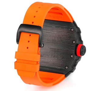 Montre sportive en fibre de carbone, ultralégère, mouvement automatique à remontage automatique, verre résistant aux rayures, idéale pour la randonnée, montre décontractée - Product Image 6