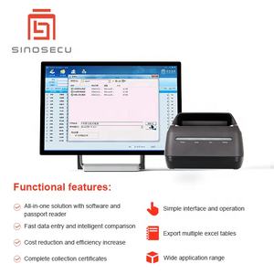 Système d'entrée de données de passeport pour agences de voyage Sinosecu : <span class=keywords><strong>une</strong></span> solution tout-en-un avec logiciel et lecteur de passeport - Product Image 3