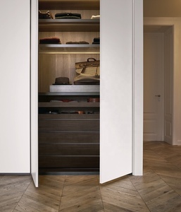 ตู้เสื้อผ้าแบบวอล์กอินสไตล์โมเดิร์นสีขาวมินิมอล ดีไซน์สำหรับทั้ง<span class=keywords><strong>บ้าน</strong></span> ประตู MDF เฟอร์นิเจอร์ห้องนอน สำหรับ<span class=keywords><strong>บ้าน</strong></span>หรือโรงแรม - Product Image 3