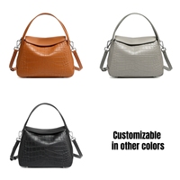 Nouveau à la mode Vintage peau de vache crocodile motif luxe femmes décontracté sac à main et sac à main haut de gamme fourre-tout bandoulière sacs à bandoulière
