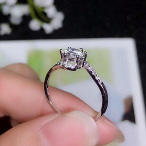 Anillo de Plata de Ley 925 con Diamante Moissanita de 1ct 2ct 3ct para Mujer, Joyería, Anillo de Compromiso con Moissanita - Product Image 4