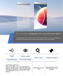 Benutzer definierte Vollfarb-<span class=keywords><strong>LED</strong></span> Transparent-Modul-Anzeige Holo graphic Indoor Wifi Digital Holo graphic <span class=keywords><strong>Display</strong></span> 3D-Hologramm-<span class=keywords><strong>LED</strong></span>-Bildschirm - Product Image 2