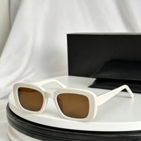 Lunettes de soleil unisexes en PC, monture carrée personnalisable, luxe, dégradé orange et or, protection UV400, pour la plage et les activités de plein air