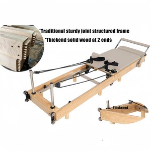 Máquina de Pilates Reformer de Madera Plegable, Portátil y Resistente, Equipo Ajustable para Entrenamiento en Casa, Gimnasio o Estudio de Pilates - Empaquetado en Caja - Product Image 3