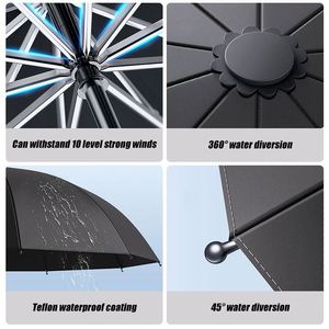 Wholesale <b>Large</b> Windproof logo Prints Big Luxury Promotional Branded Custom Golf Umbrella Business Gifts Rain - Product Image 6
