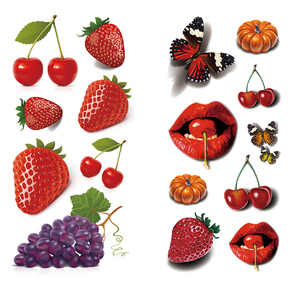 Adesivi Impermeabili 3D a Forma di Farfalla e <span class=keywords><strong>Rosa</strong></span>, Tatuaggi Temporanei Colorati, Facili da Applicare e Rimuovere, Certificati CE - Product Image 2