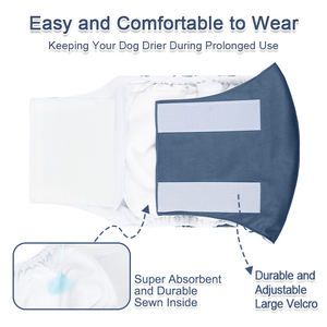 Famicheer BSCI पालतू पशु उत्पाद पुरुष कुत्ता पालतू पेट लपेटें xs बैंड पुरुष कुत्तों के लिए डायपर - Product Image 4