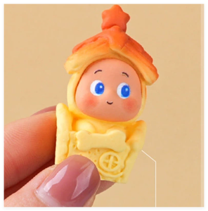 Venta al por mayor de resina tostada pastel sándwich Pizza tartas huevo miniatura casa de muñecas comida niño juego de imitación preescolar supermercado cocina juguete - Product Image 3