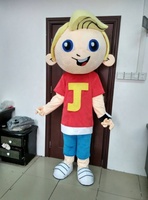 Costume de Mascotte Personnalisé en Forme de Personnage de Dessin Animé avec Cheveux Roux pour Adultes, Unisexe, pour les Fêtes de Noël