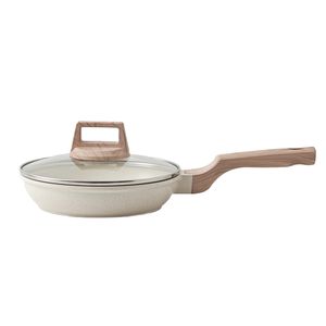 Cocina doméstica, estufa de Gas, cocina de inducción, Wok Universal de fondo plano, piedra médica, sartén antiadherente de aluminio con tapa - Product Image 1