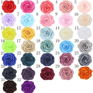Lazos <span class=keywords><strong>de</strong></span> Raso Hechos a Mano al por Mayor E-Magic con Pequeñas Flores <span class=keywords><strong>de</strong></span> Rosa, Lazos Pre-atados para Decoración <span class=keywords><strong>de</strong></span> Prendas - Product Image 5