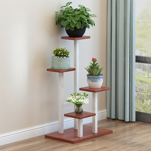 Haushalts Eisen Blumen ständer für Wohnzimmer Bacolny Blumentopf Rack <span class=keywords><strong>Multi</strong></span> Layer Boden Organizer Montage Lager regal - Product Image 6