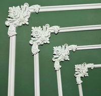 Moulures murales décoratives en polyuréthane blanc pour villa moderne, moulures de plafond et de rail de chaise pour la maison