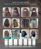 Kit de lissage à la kératine brésilienne, traitement capillaire à la kératine protéinée, logo personnalisé, vente en gros pour utilisation en salon