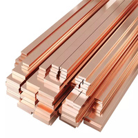 Barre plate en cuivre pur 300A 380A 400A, barre omnibus en cuivre pour mise à la terre des boîtes de distribution