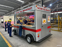 Camion de restauration commercial avec roues mobiles pour hot-dogs, frites, glaces, pour les concessions de magasins équestres