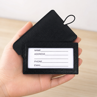 Étiquettes de bagages en cuir PU imprimables UV personnalisées, légères, pour cadeaux promotionnels et offres d'entreprise