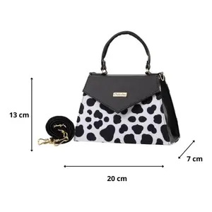 Bolso Bandolera Fana para Mujer, 7 Pulgadas, Estampados de Animales, Cuero Genuino, Asa Única, Estilo Bohemio de Verano - Product Image 1