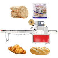 Máquina automática de envasado de pan para panadería, sellado en caliente, embalaje de pan largo para pasteles y almohadas