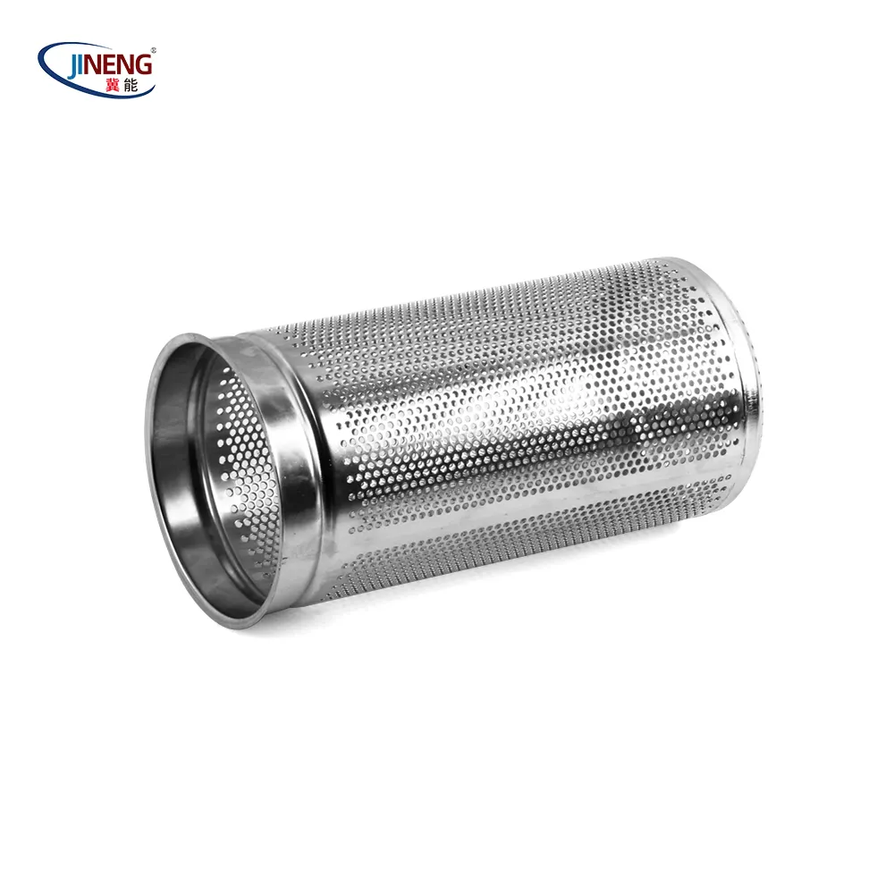Tube de filtre à eau en acier inoxydable accrédité ISO carré 5mm trou perforé maille matériau en alliage de soudage sans soudure GB 2B tuyau pompé