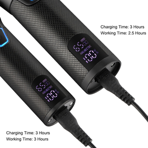 LM-2027 Kit Professionnel de Tondeuses et Rasoirs sans Fil Rechargeables Puissants pour Barbiers, Coupe Zéro mm, Alimentation USB - Product Image 4