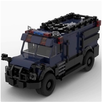 Blocs de construction MOC-114926, voiture SWAT, puzzle éducatif, mini modèle de jouet, ensemble cadeau
