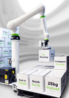 Robot collaboratif CRX pour la palettisation, cellule de travail automatisée, palettiseur cobot pour ligne d'emballage