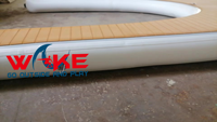 Bateau ponton gonflable WAKE en forme de E, ponton flottant, technologie Drop Stitch, capacité supérieure à 500 kg, pour sports nautiques, stationnement de jet ski, garantie 3 ans