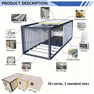 Casa Contenedor Modular Prefabricada y Desmontable con Panel Sándwich de Acero, Diseño Moderno para Oficina, Hotel, Uso en Exteriores - Product Image 4