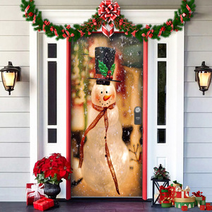 Decoración navideña para el marco de la puerta, telón de fondo navideño, decoración colgante para la puerta, decoración para fiestas de Año Nuevo, tapiz para el marco de la puerta - Product Image 5