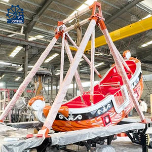 Attractez les clients : Bateau pirate vintage de qualité supérieure avec remorque, idéal pour parcs d'attractions, à vendre - Product Image 4