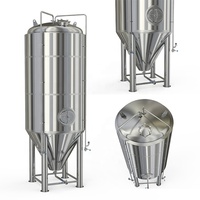 Fermenteur de brassage 5BBL 6BBL 7BBL avec cuve sous pression pour hôtels et restaurants, en acier inoxydable 304 de qualité alimentaire, en promotion