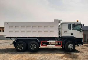 รถดัมพ์ TX 6X4 Howo สีขาว สภาพดี ยูโร 2-ยูโร 5 เครื่องยนต์ดีเซล Weichai  กำลังการบรรทุกสำหรับงานเหมืองและก่อสร้าง - Product Image 2
