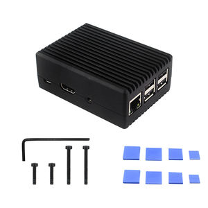 Raspberry <span class=keywords><strong>Pi</strong></span> 3B Plus Alüminyum Alaşımlı Kasa, Pasif Soğutma Isı Emicili ve Metal Gövdeli - Product Image 2