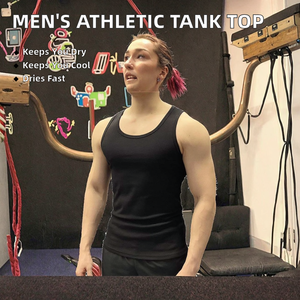 Débardeur de sport tricoté uni pour homme, séchage rapide, respirant, pour musculation, sans manches - Product Image 2