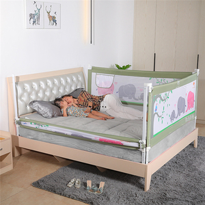 Barrera de rieles de cama portátil de altura ajustable, doble botón, cama para niños, Material de seguridad a la venta, suministros para bebés - Product Image 2