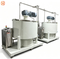 Broyeur à billes de chocolat TUORONG 1000L, machine complète de broyage de chocolat avec filtre magnétique pour le broyage du chocolat, des noix et de la confiture