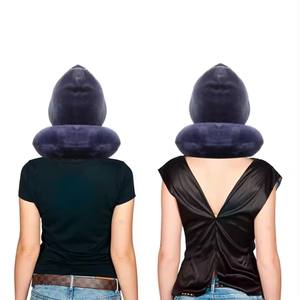 Groothandel Draagbare Koeling Traagschuim Hooded Reiskussen Zachte Hals Voor Vliegtuig Hotel Verpleging Of Kamperen - Product Image 2