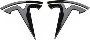 Accesorios de Lujo para Automóviles HuanJing, Emblema Metálico Delantero/Trasero para Tesla Model 3/Y, Emblema de Repuesto con Logotipo T, Adhesivo para Maletero - Product Image 2