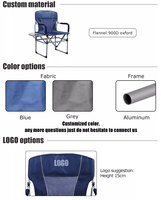 Usine Camping Directeur Chaise Grand Portable Pliant Plage Pêche Table D'appoint En Plein Air Pliable Camping Chaise