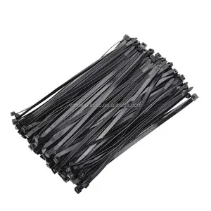 Kendinden kilitlemeli yüksek kaliteli naylon kablo bağı naylon 66 zip kravat güçlü kendinden kilitlemeli doğal ve siyah satmak