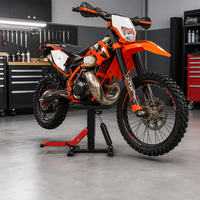 Support de levage hydraulique professionnel pour moto, tabouret d'entretien réglable avec plateforme antidérapante pour motos tout-terrain et motocross