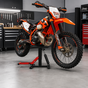 Soporte Hidráulico Profesional para Motocicletas, Taburete de Mantenimiento Ajustable con Plataforma Antideslizante para Motos Todoterreno y de Cross - Product Image 2